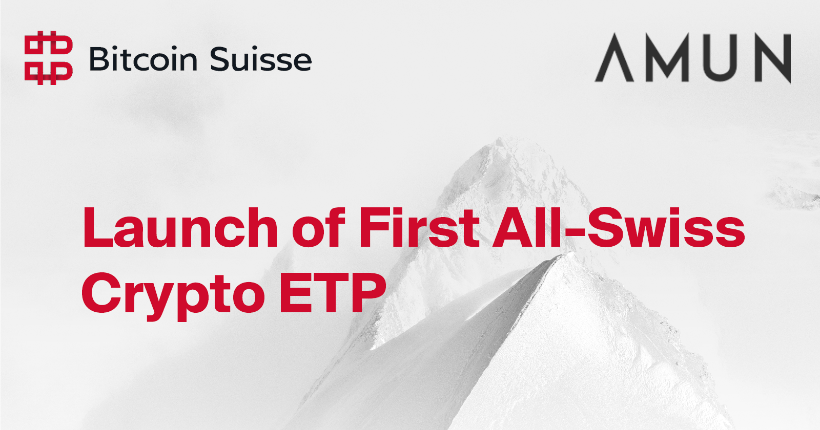 Amun and Bitcoin Suisse Launch First All-Swiss Crypto ETP | Bitcoin Suisse